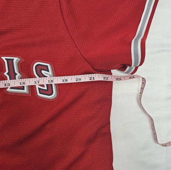 Los Angeles Angels Majestic Red Cool Base Jersey Women's XXL - Picture 6 of 10